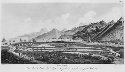Island of France (Mauritius), View of Port-Napoleon by Jacques Milbert